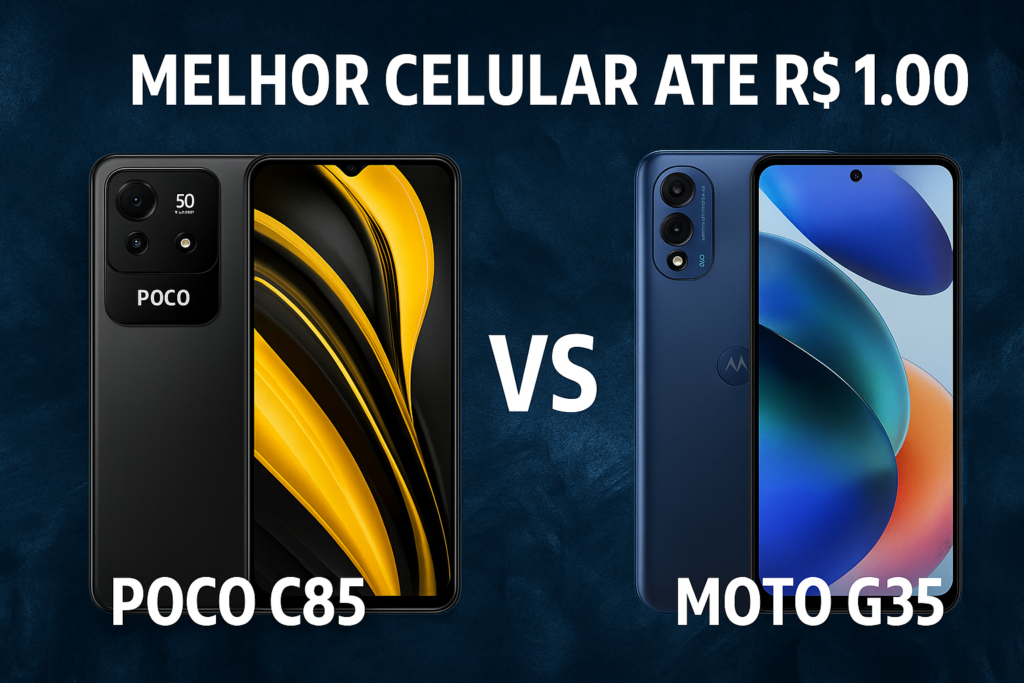 Briga de celular até R$ 1.000: Poco C85 ou Moto G35