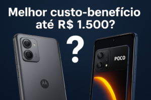 Leia mais sobre o artigo Melhor custo-benefício até R$ 1.500: Moto G56 ou Poco M7?