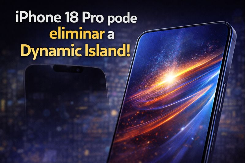 Leia mais sobre o artigo iPhone 18 Pro pode eliminar a Dynamic Island