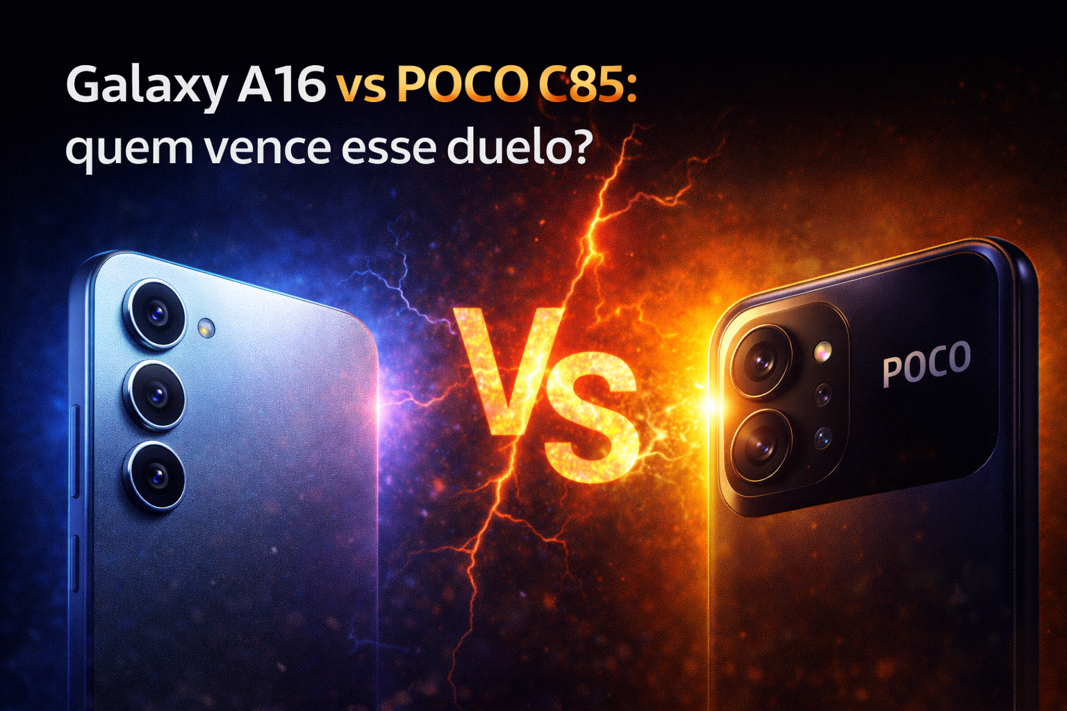 No momento, você está visualizando Galaxy A16 ou POCO C85: qual entrega mais por menos?