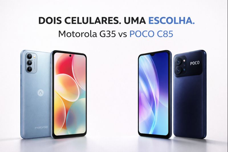 No momento, você está visualizando Motorola G35 ou POCO C85: o duelo decisivo até R$ 1.000