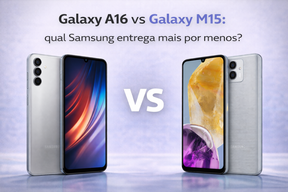 Leia mais sobre o artigo Galaxy A16 vs Galaxy M15: qual Samsung entrega mais por menos até R$ 1.000,00 ?