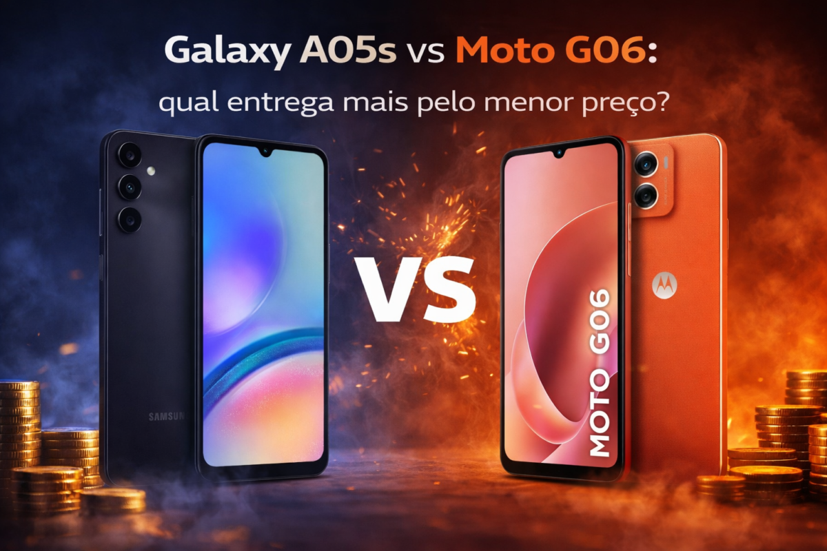 No momento, você está visualizando Galaxy A05s vs Moto G06: qual o melhor até R$ 1000 em 2026 ?