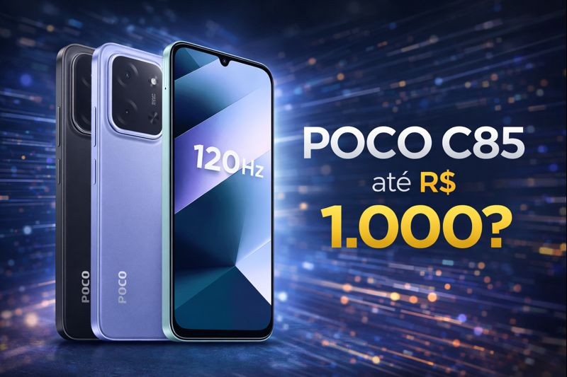 No momento, você está visualizando POCO C85 é bom até R$ 1.000? Review completo em 2026