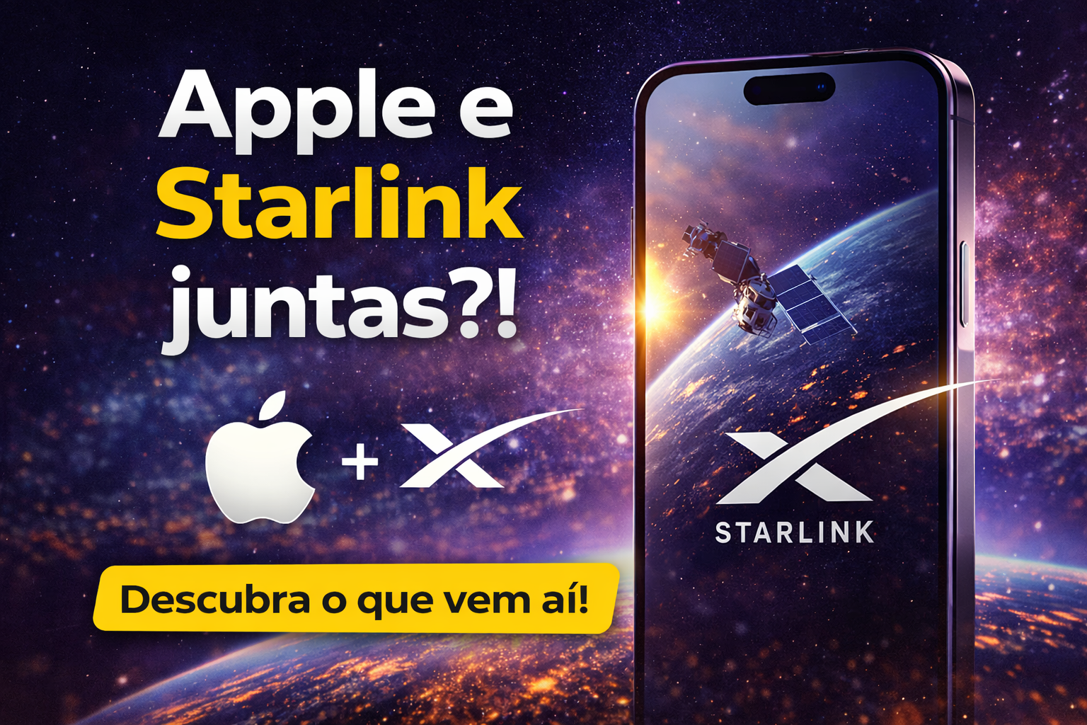 Leia mais sobre o artigo Iphone com internet no mundo todo com a Starlink