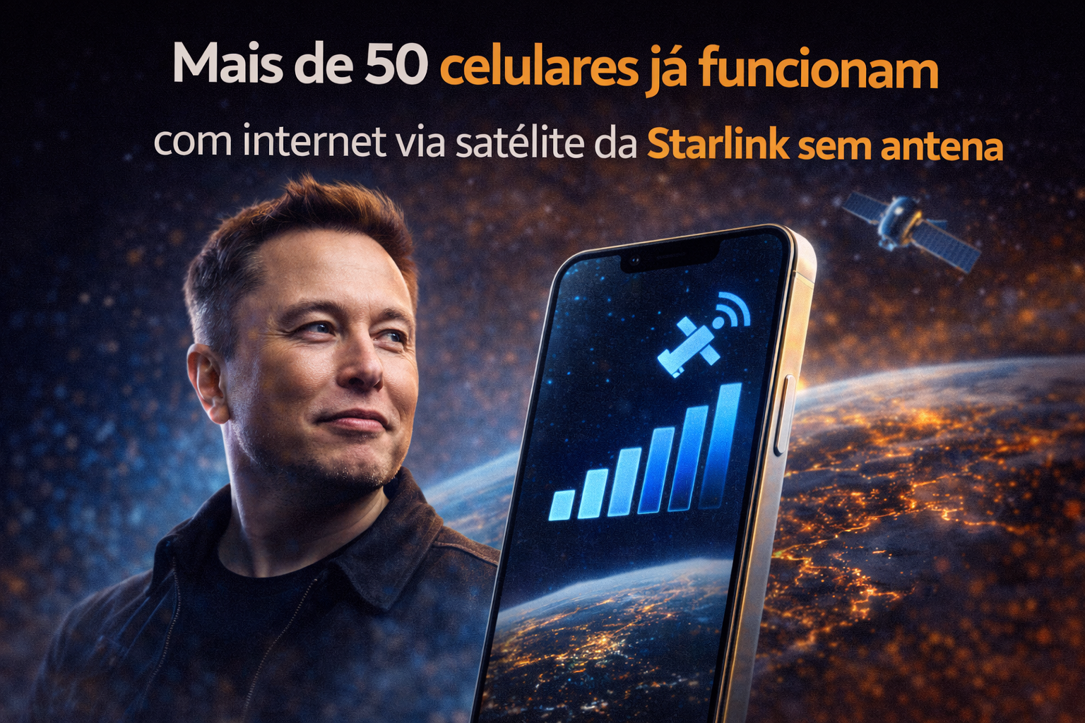 No momento, você está visualizando Mais de 50 celulares já funcionam com internet via satélite da Starlink, veja se o seu está na lista